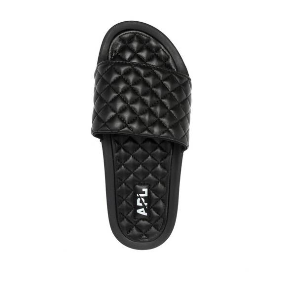 NEW APL women's lusso slide sandal in black - Picture 2 of 4
